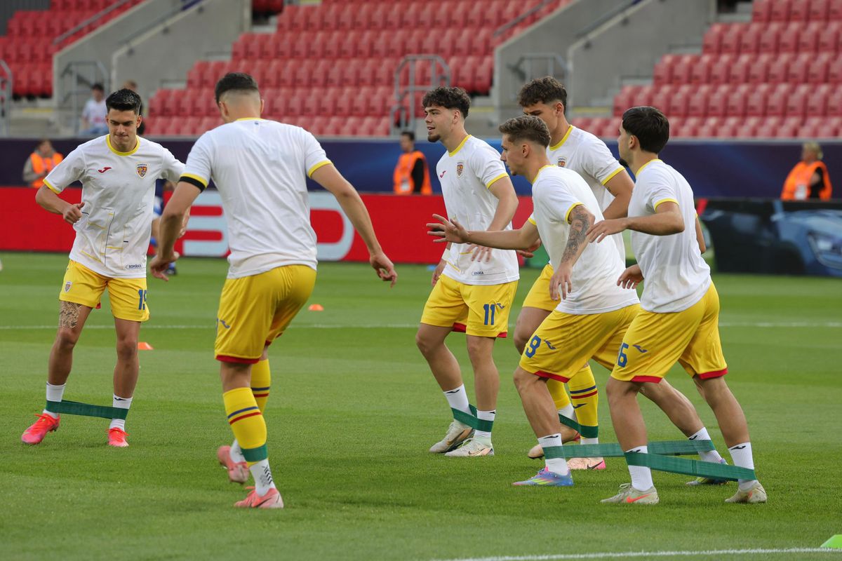 Oficialii FRF, în frunte cu Răzvan Burleanu, la Italia U21 - România U21