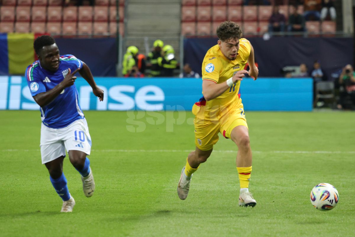 Italia U21 - România U21 1-0. Scuzele lui Louis Munteanu pentru ratarea de la punctul cu var: „Am stat aproape 6 zile fără antrenamente”