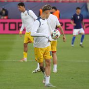 Oficialii FRF, în frunte cu Răzvan Burleanu, la Italia U21 - România U21 // foto: Ionuț Iordache (GSP)