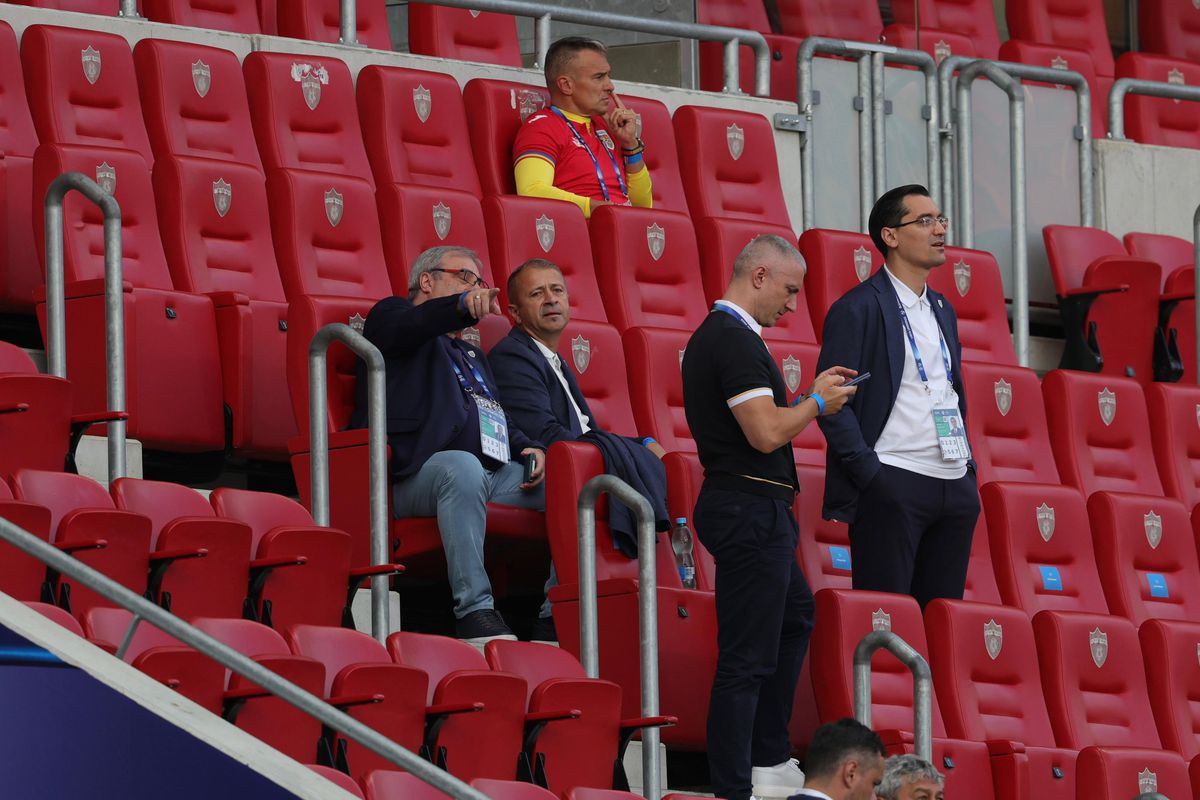 Oficialii FRF, în frunte cu Răzvan Burleanu, la Italia U21 - România U21