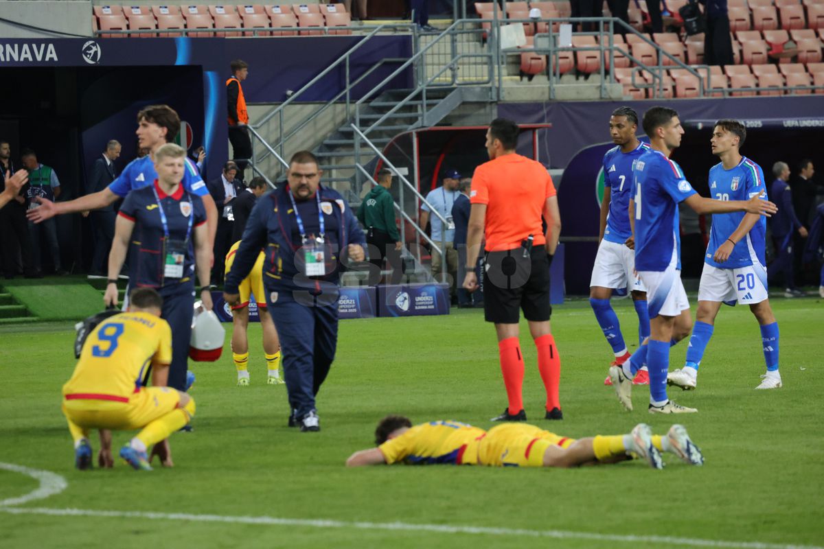 „Tricolorii” mici, consolați de mame și de iubite după eșecul la limită în fața Italiei