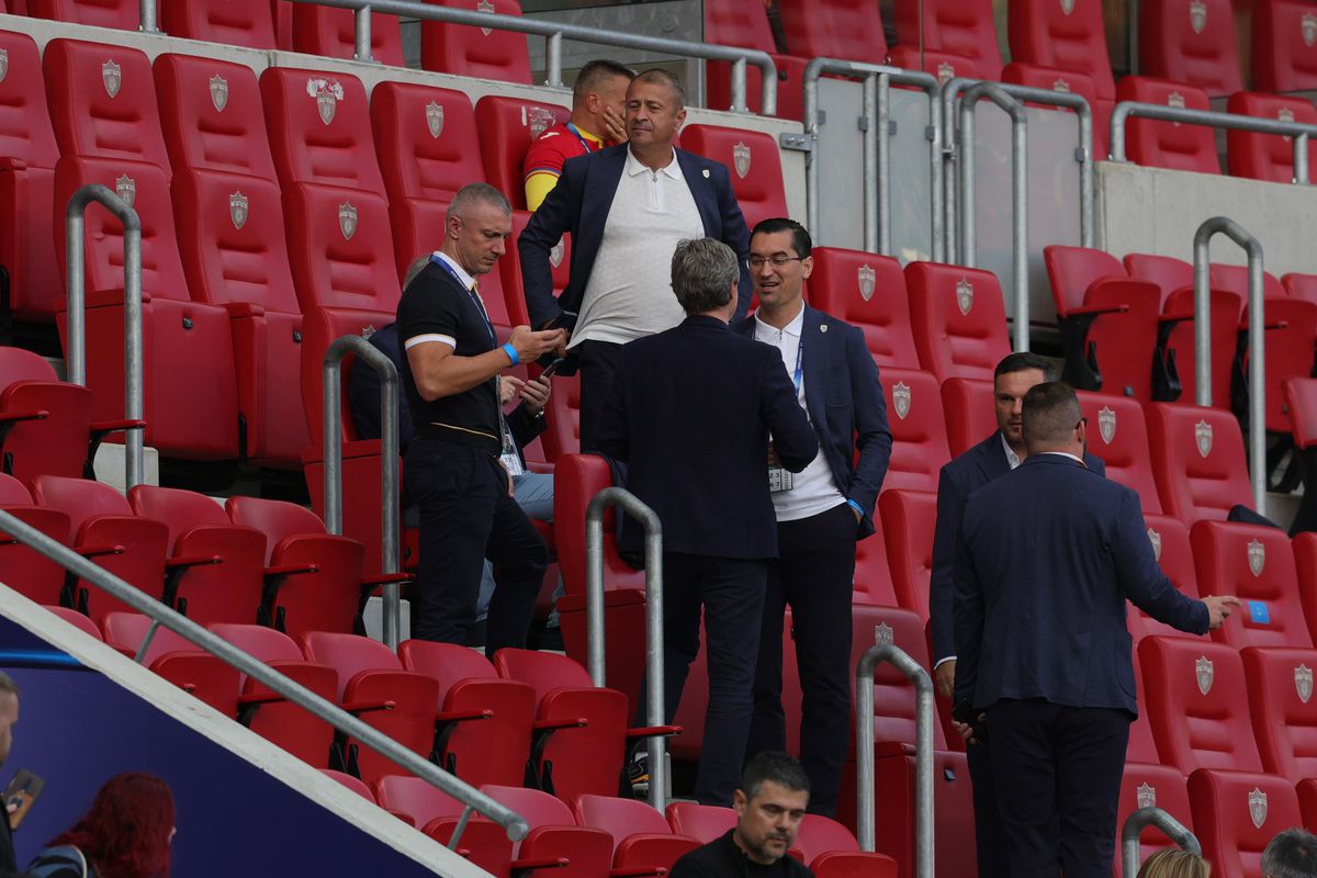 Oficialii FRF, în frunte cu Răzvan Burleanu, la Italia U21 - România U21
