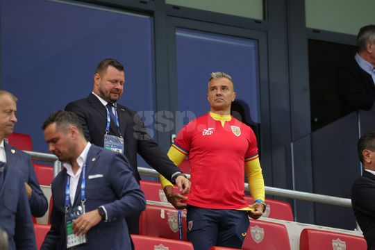 Daniel Pancu, în tribune la Italia U21 - România U21 / Foto: Ionuț Iordache GSP