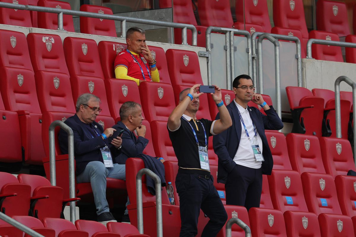 Oficialii FRF, în frunte cu Răzvan Burleanu, la Italia U21 - România U21