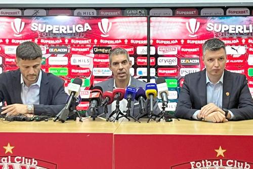 Andrei Nicolescu, Nuno Campos și Cosmin Mihalescu (de la stânga la dreapta) // FOTO: Carmen Dumitru (GSP.ro)