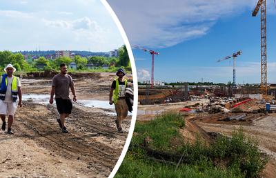 Se construiește stadionul viitorului în România » Va funcționa exclusiv cu energie regenerabilă: GSP a vizitat șantierul unde se muncește la 30 de grade!