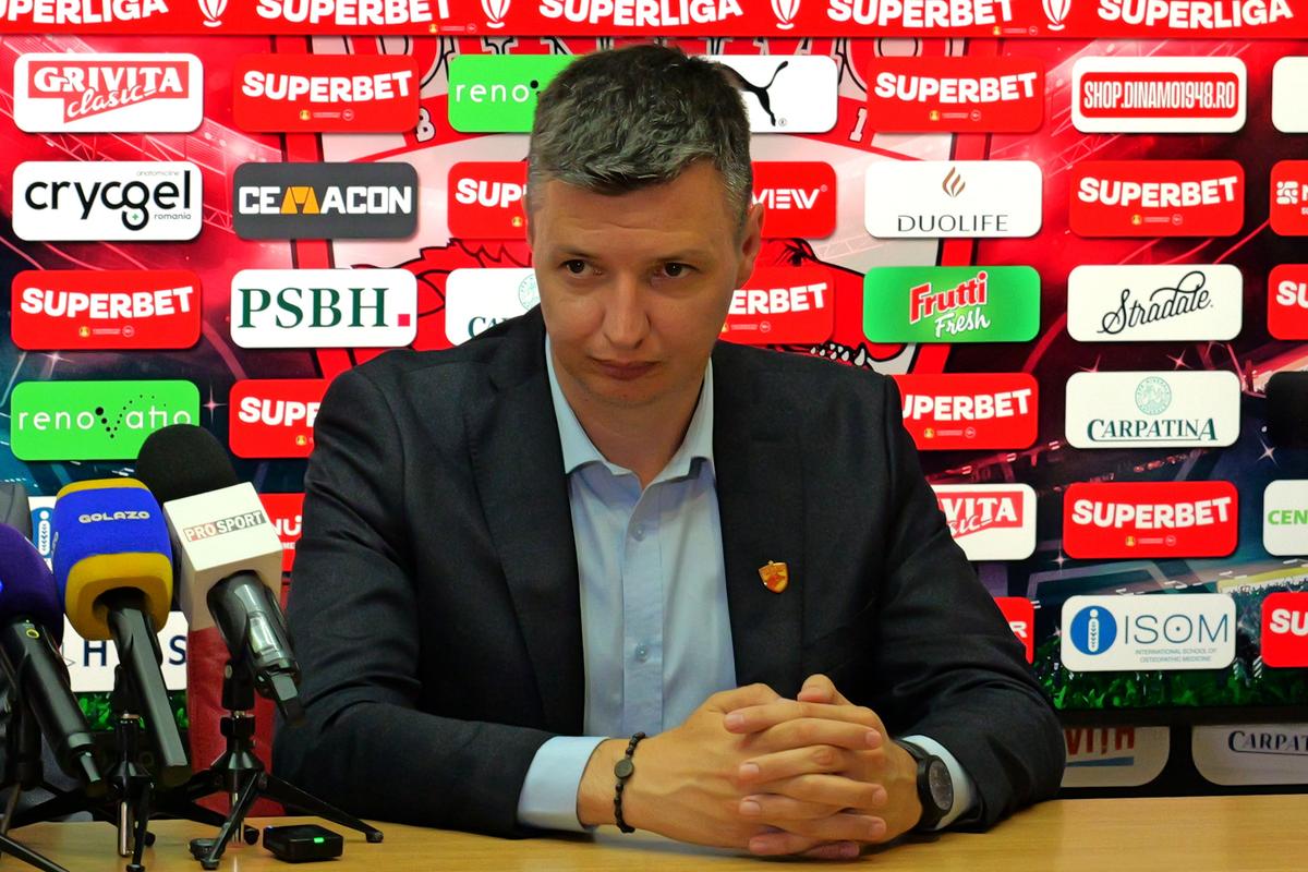 Ce nu s-a văzut la TV la prezentarea lui Nuno Campos la Dinamo » Ce staff va avea lusitanul și cine l-a însoțit în sala de conferințe
