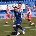 În acest cadru, doi dintre jucătorii care au plecat de la UTA, Luca Mihai (în prim-plan) și Florent Poulolo (număr 6) // foto: Imago Images