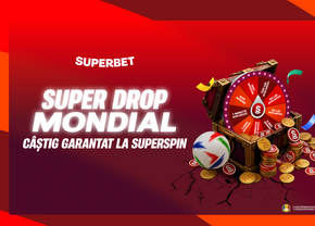 Super Drop la SuperSpin: la startul turneului american, ai câștig garantat în rotiri gratuite sau Supercoins la roata Superbet