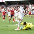 Noni Madueke în acțiune, în amicalul Anglia - Costa Rica 3-0 / Foto Imago