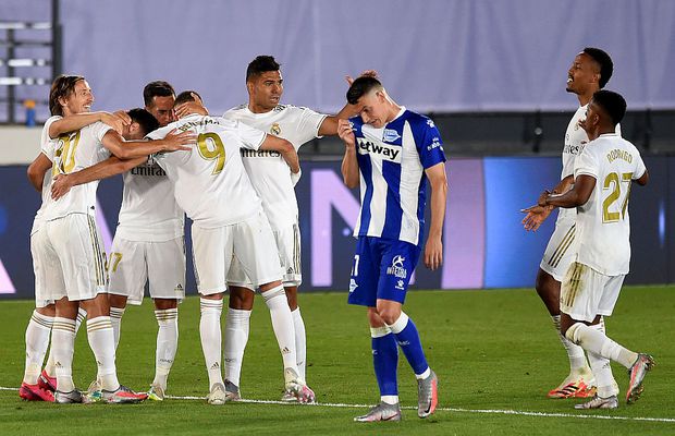 REAL MADRID - ALAVES 2-0. Încă o victorie mare pentru Real Madrid și echipa lui Zidane e la 3 pași de titlu în La Liga! Cum arată clasamentul