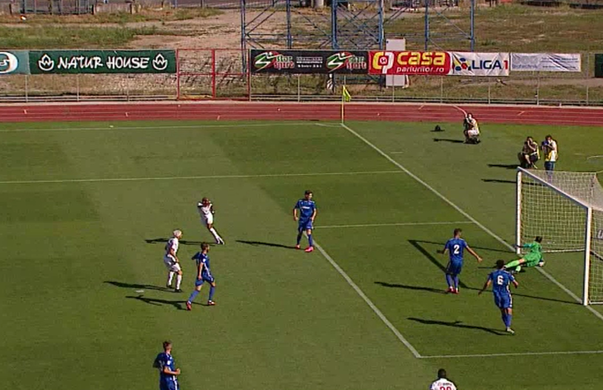 HERMANNSTADT - VOLUNTARI. FOTO Fază controversată la Sibiu: gazdele au sărbătorit golul, dar scorul a rămas 0-0