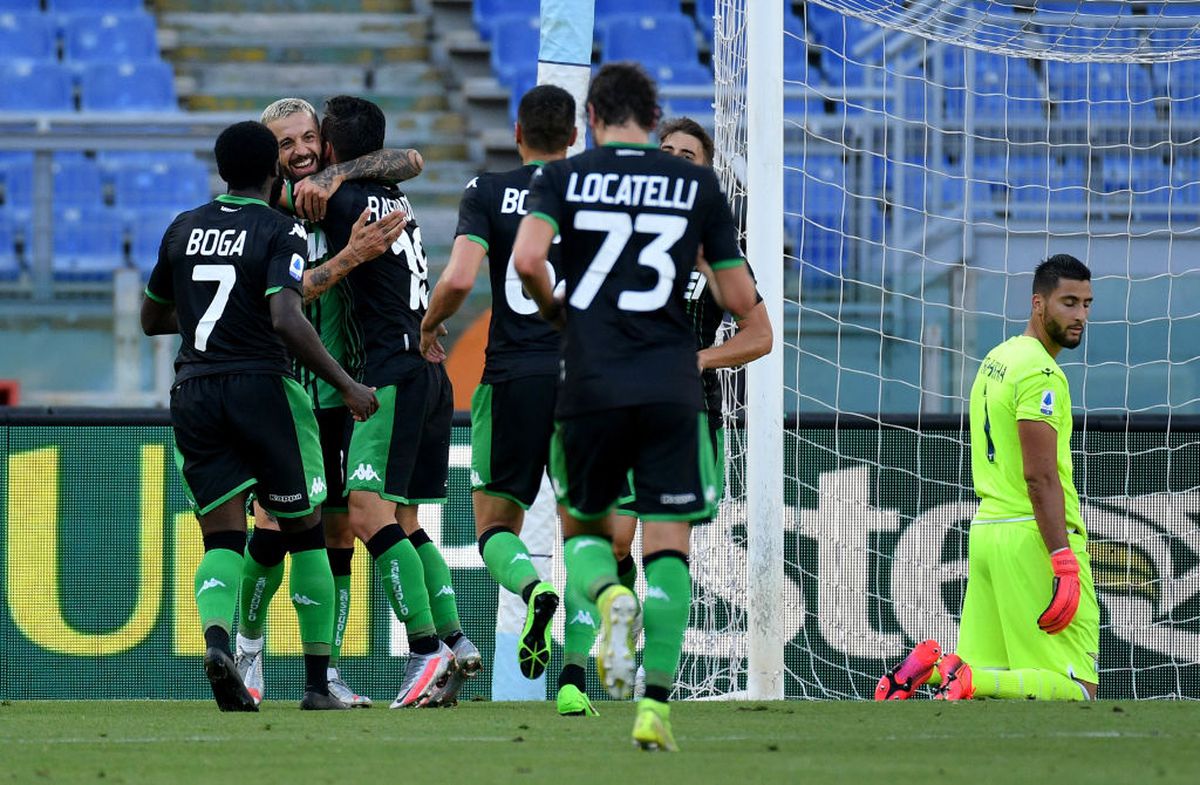 Lazio - Sassuolo 1-2. FOTO Ștefan Radu își poate lua adio de la titlul în Serie A! Lazio, cădere inexplicabilă
