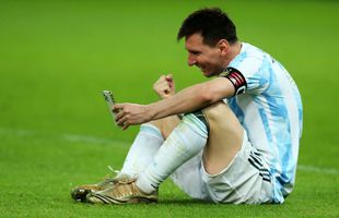 Imagini senzaționale: cum a reacționat Leo Messi, imediat după fluierul final din Argentina - Brazilia