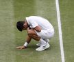 Novak Djokovic (34 de ani, locul 1 ATP) l-a învins în finala de la Wimbledon pe Matteo Berrettini (25 de ani, 9 ATP), scor 6-7 (4), 6-4, 6-4, 6-3.