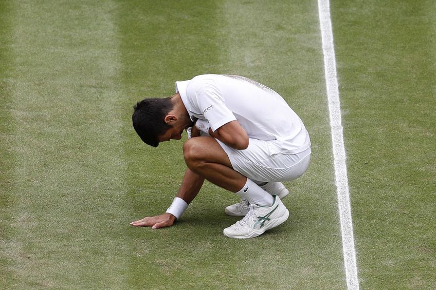 Novak Djokovic (34 de ani, locul 1 ATP) l-a învins în finala de la Wimbledon pe Matteo Berrettini (25 de ani, 9 ATP), scor 6-7 (4), 6-4, 6-4, 6-3.