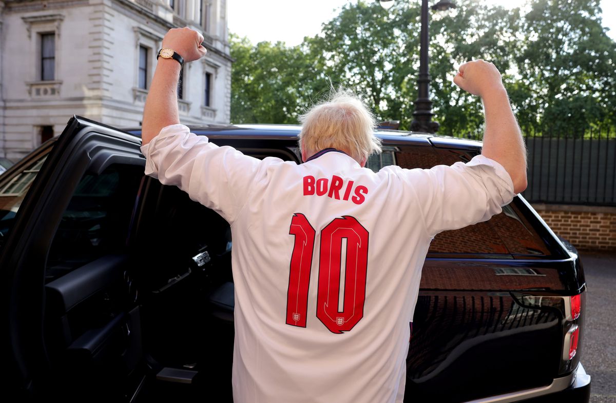 FOTO Boris Johnson la finala EURO 2020