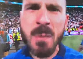 Leonardo Bonucci s-a repezit la cel mai apropiat cameraman după finala EURO » Videoclipul care s-a viralizat rapid