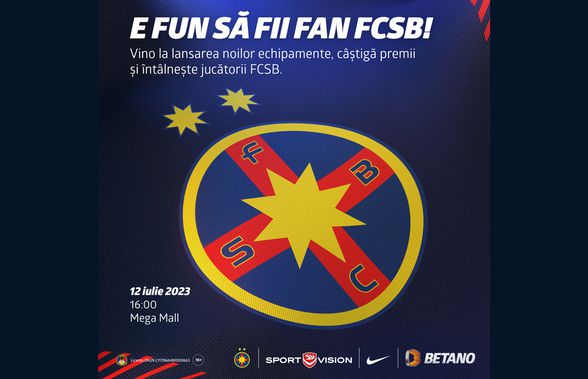 Betano lansează noul echipament al FCSB pentru sezonul 2023-2024