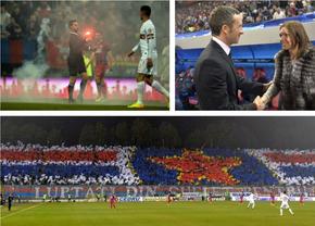 Imagini senzaționale de la ultimul FCSB - Dinamo jucat în Ghencea » Scenografii de senzație și ipostaze unice cu Halep, Mihai Stoica și arbitrul Alexandru Tudor