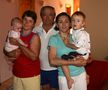 Familai de acasă în anul 2008, când Amalia și Vlad erau niște copii