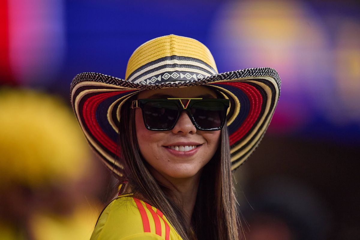 Fanii din Columbia, spectacol la Copa America