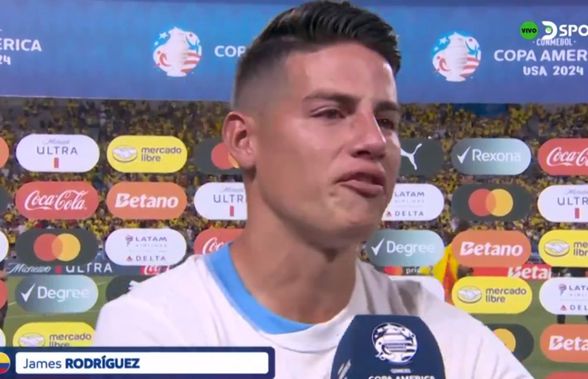 Întrebarea care l-a frânt pe James Rodriguez, imediat după calificarea în finala Copa America » Cuprins de lacrimi, a părăsit interviul