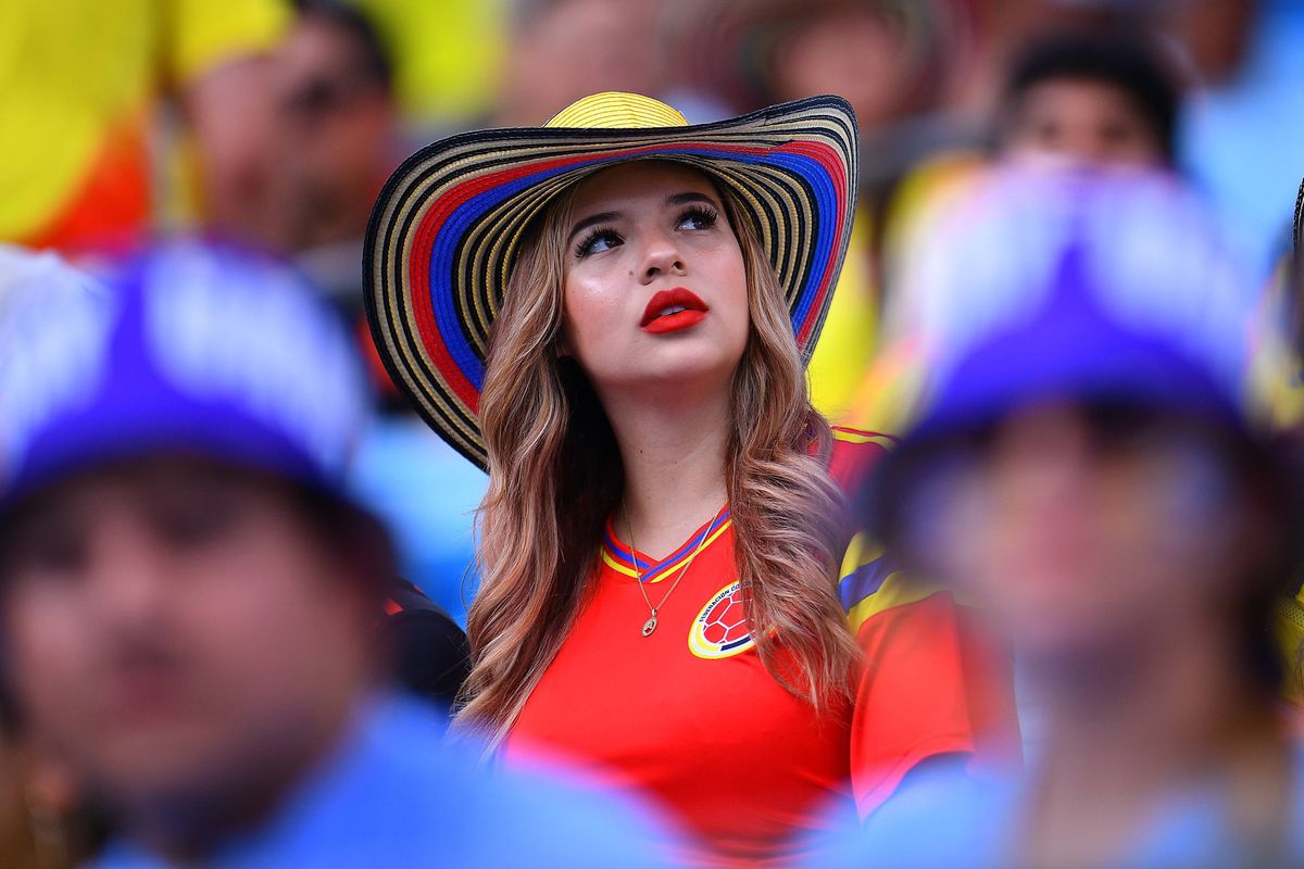 Fanii din Columbia, spectacol la Copa America