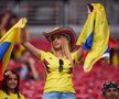 Fanii din Columbia, spectacol la Copa America