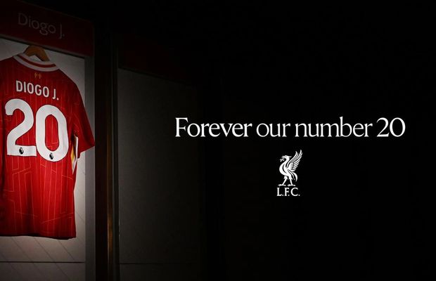 Liverpool a retras numărul 20, cel purtat de Diogo Jota! Modul emoționant prin care au făcut anunțul