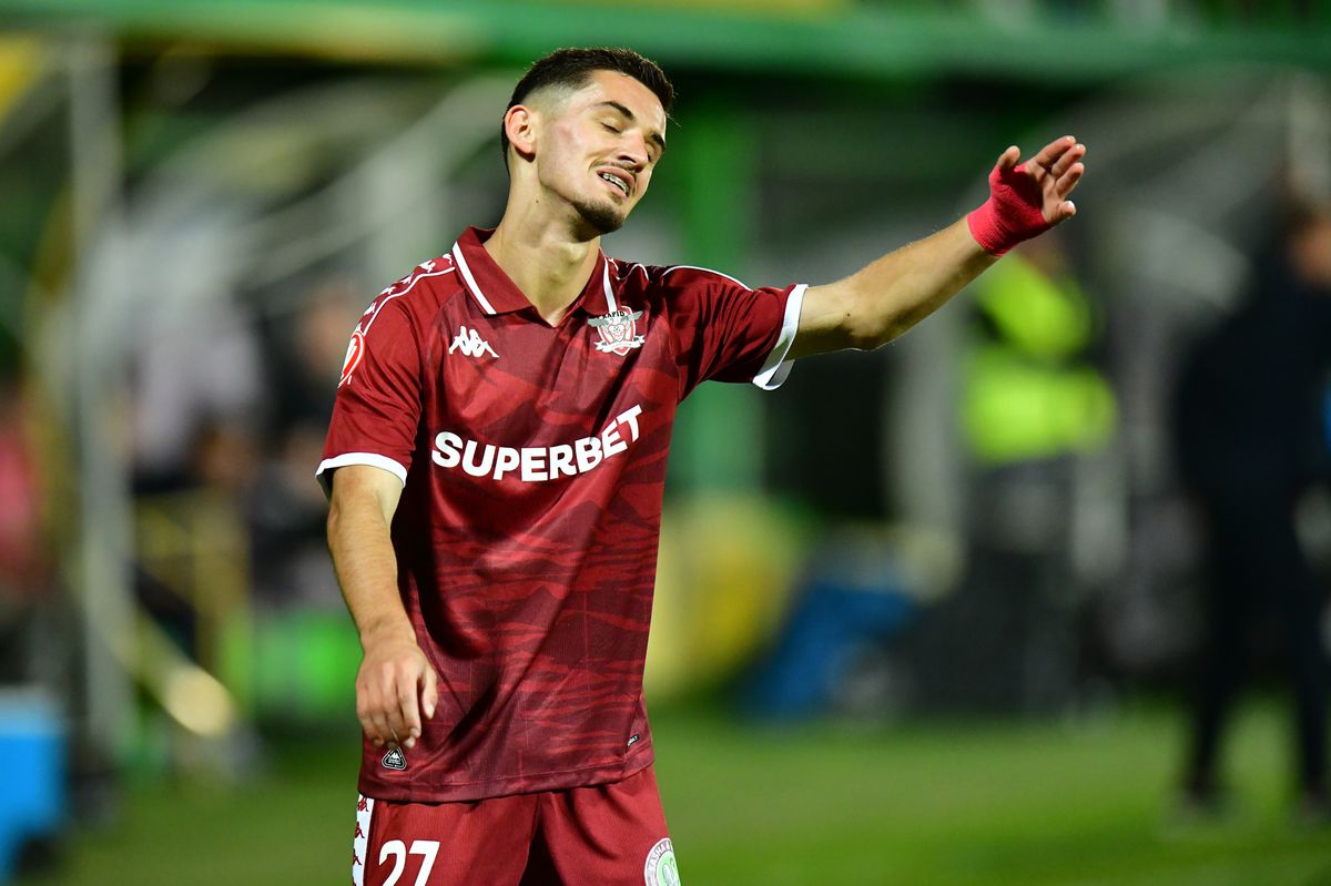 Alex Dobre a fost MVP în FC Argeș - Rapid, apoi a continuat show-ul la interviuri