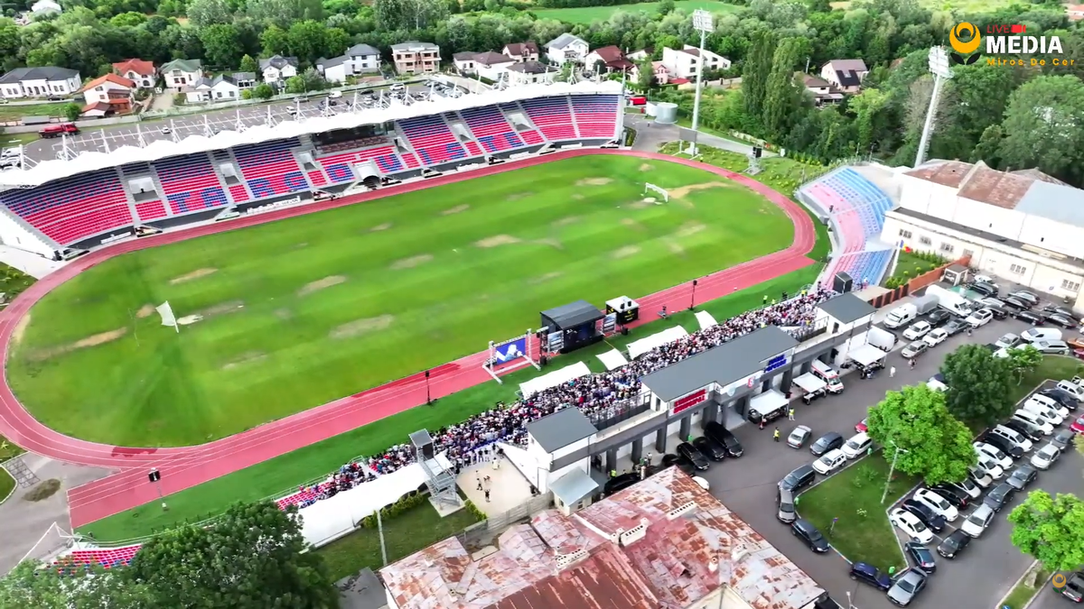 Cum arată gazonul stadionului „Eugen Popescu” din Târgoviște
