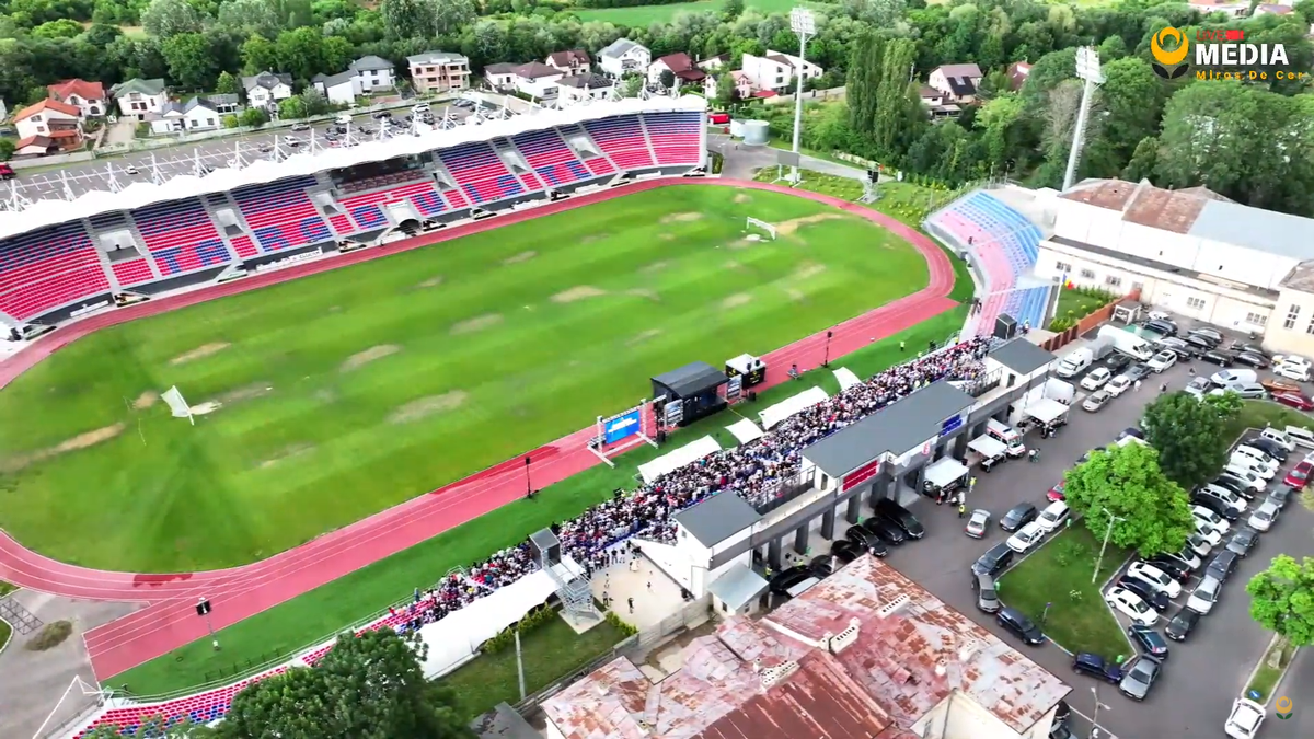 Cum arată gazonul stadionului „Eugen Popescu” din Târgoviște
