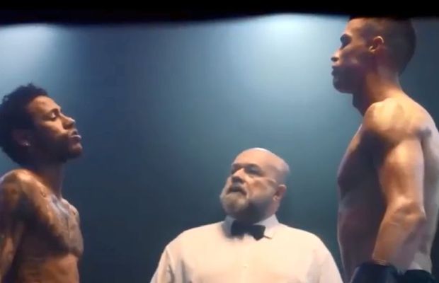 VIDEO Cristiano Ronaldo și Neymar, vedete într-un clip devenit viral! Cele două staruri, gata de luptă în ring