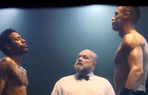 VIDEO Cristiano Ronaldo și Neymar, vedete într-un clip devenit viral! Cele două staruri, gata de luptă în ring