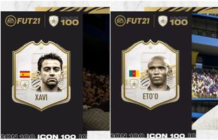 Xavi și Eto’o se regăsesc pe lista legendelor care apar în FIFA 21