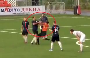 VIDEO Scene șocante în Rusia » Un fost star din națională a făcut KO un arbitru Imagini cu puternic impact emoțional