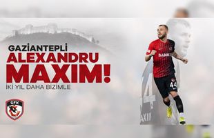 OFICIAL Alex Maxim la Gaziantep încă doi ani: „Caracter și mare talent”