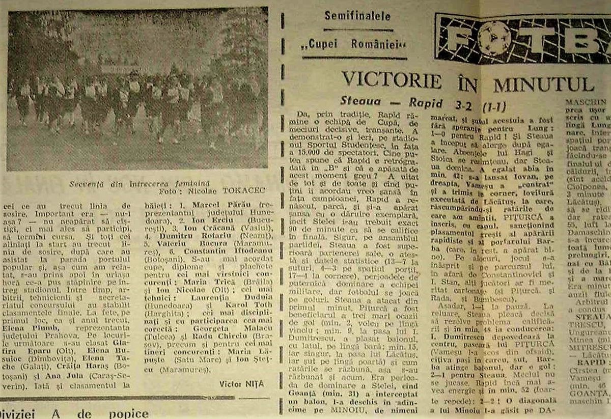 Povestea ultimului derby Rapid - Steaua din comunism: „S-au bătut parte-n parte cu Miliția. S-a jucat până a câștigat cine trebuia!”