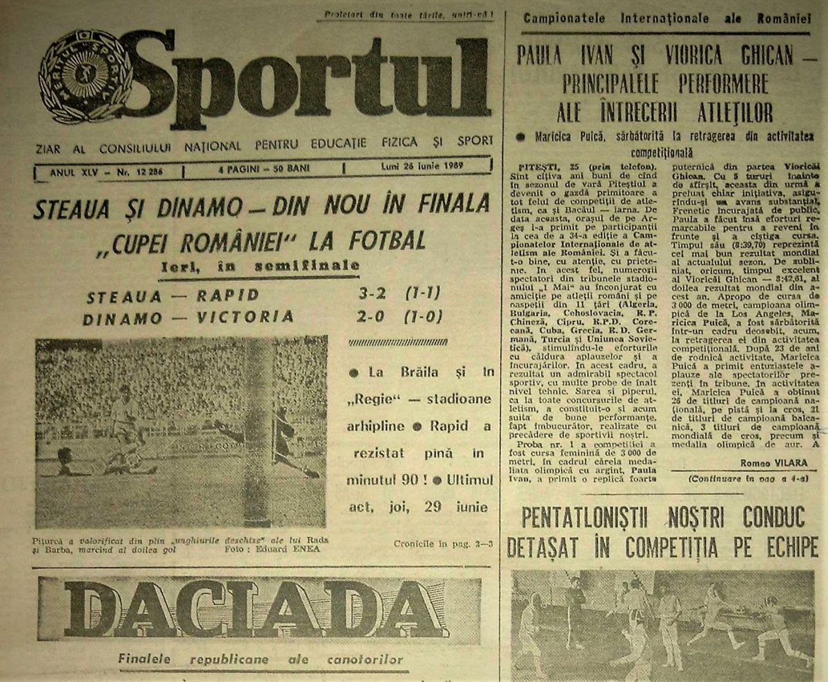 Povestea ultimului derby Rapid - Steaua din comunism: „S-au bătut parte-n parte cu Miliția. S-a jucat până a câștigat cine trebuia!”