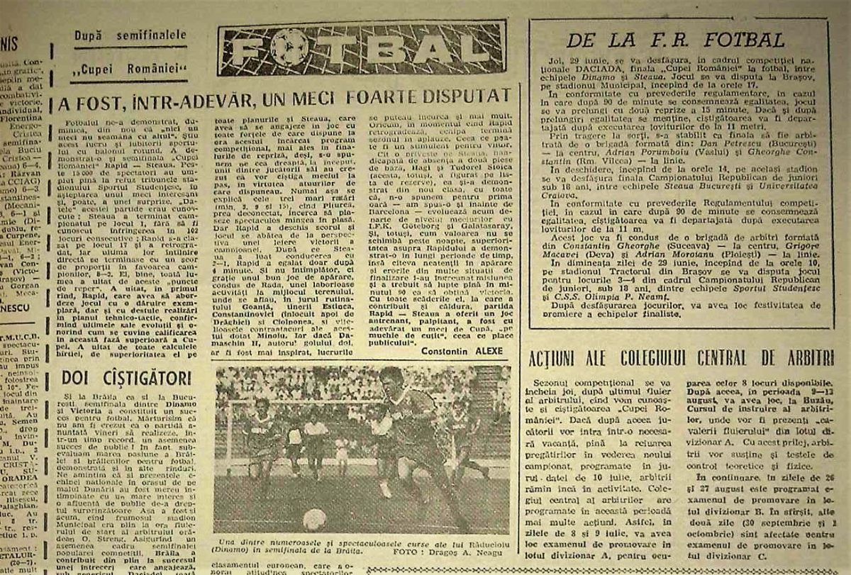 Povestea ultimului derby Rapid - Steaua din comunism: „S-au bătut parte-n parte cu Miliția. S-a jucat până a câștigat cine trebuia!”