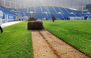 Gazonul de pe stadionul „Ion Oblemenco” va fi schimbat, la 2 ani după ce a fost pus, deși avea garanție 8 ani!