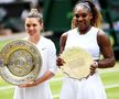 Simona Halep și Serena Williams după finala Wimbledon 2019 // foto: Guliver/gettyimages