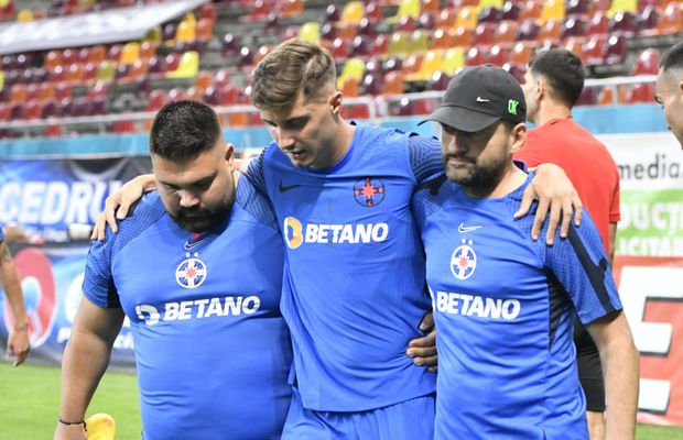 Cât de grave sunt accidentările lui Miculescu și Șut: „Are o entorsă de genunchi, se pare că la ligamentul colateral extern”