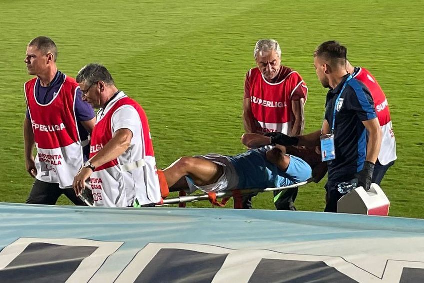 Marin Dună (56 de ani), antrenorul din acte al celor de la FC Voluntari, a oferit informații despre accidentarea teribilă suferită de George Merloi (23 de ani).