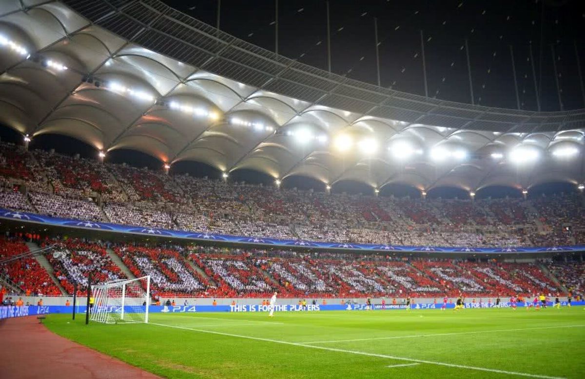 FOTO „Doar Dinamo București”, scenografie la FCSB - City