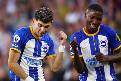 Liverpool îl transferă pe Moises Caicedo (dreapta), de la Brighton. 
Foto: Getty Images