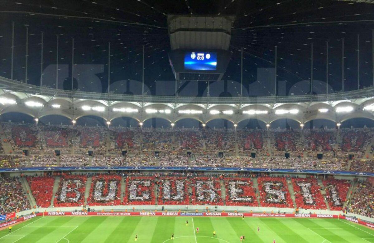 FOTO „Doar Dinamo București”, scenografie la FCSB - City