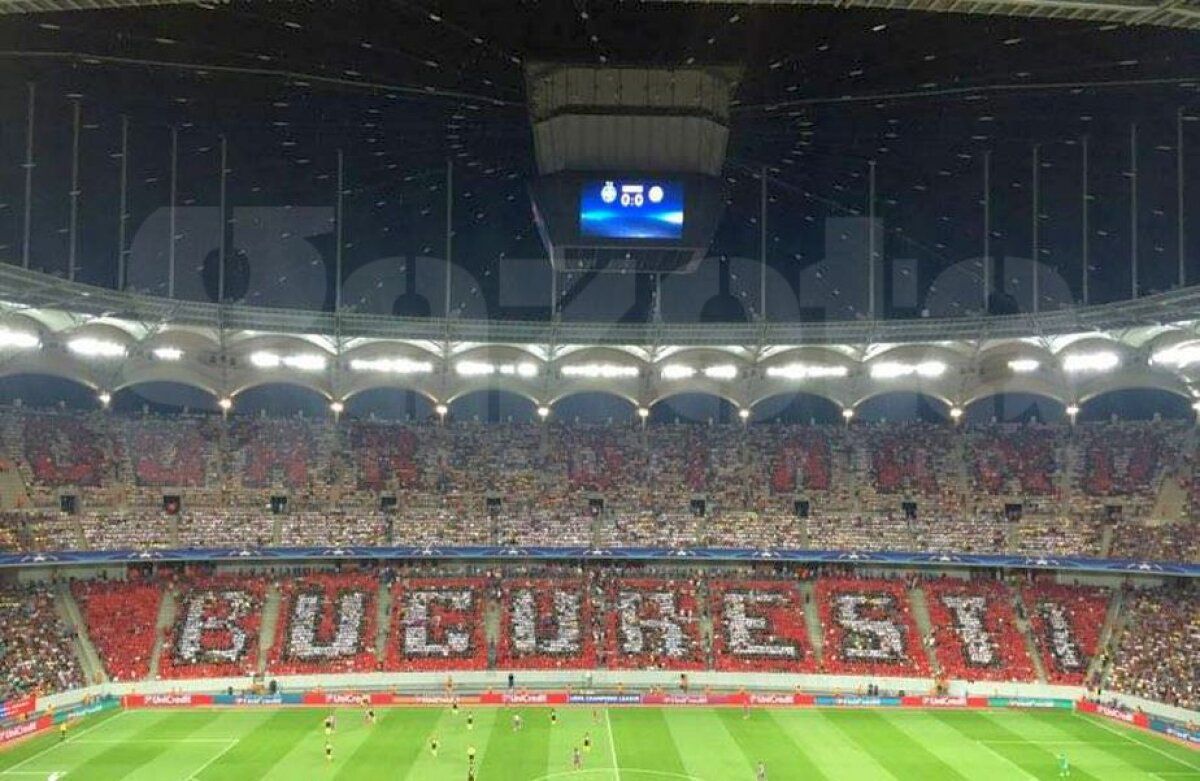FOTO „Doar Dinamo București”, scenografie la FCSB - City