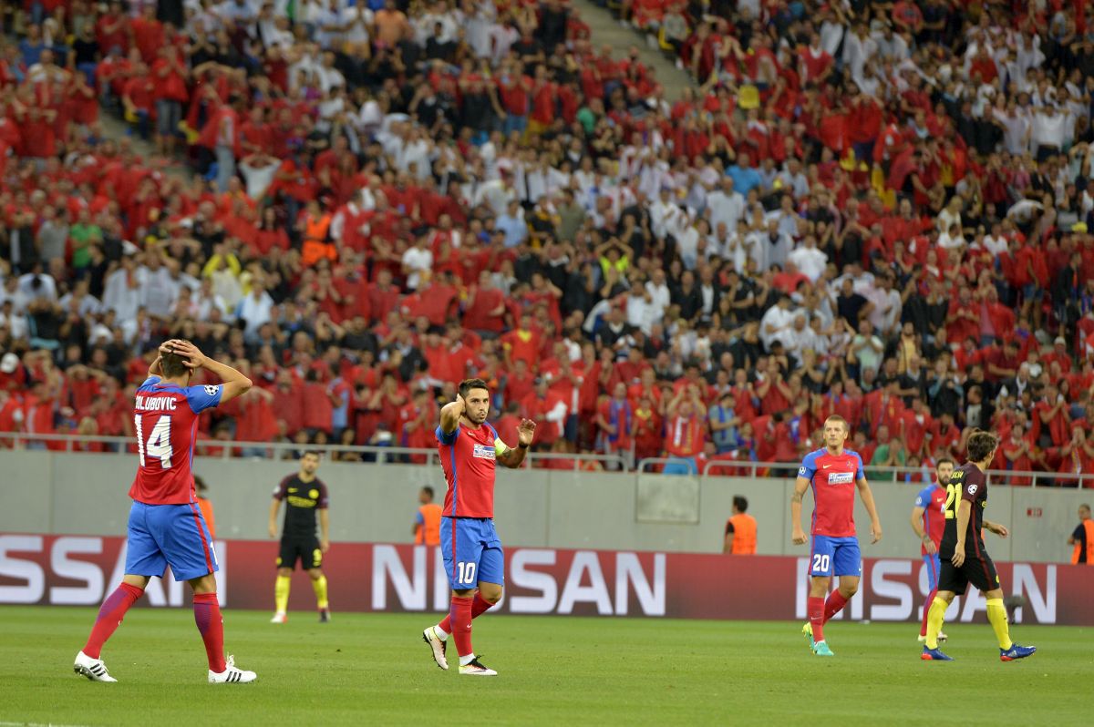 FOTO „Doar Dinamo București”, scenografie la FCSB - City